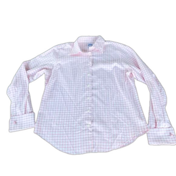 Brooks Brothers Tops - Brooks Brothers Pink Gingham Button Down Shirt Plaid Pastel Soft Lightweight